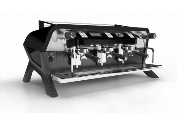 The 3 Group F.18 espresso machine by Sanremo Coffee Machines in Black and Matte Black 